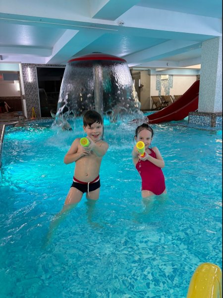 Children's pool with slides